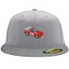 Flexfit 6210 Structured Flat Bill Fitted Hat Thumbnail