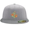 Flexfit 6210 Structured Flat Bill Fitted Hat Thumbnail