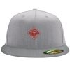 Flexfit 6210 Structured Flat Bill Fitted Hat Thumbnail