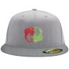 Flexfit 6210 Structured Flat Bill Fitted Hat Thumbnail