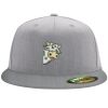 Flexfit 6210 Structured Flat Bill Fitted Hat Thumbnail