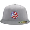 Flexfit 6210 Structured Flat Bill Fitted Hat Thumbnail