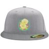 Flexfit 6210 Structured Flat Bill Fitted Hat Thumbnail
