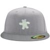 Flexfit 6210 Structured Flat Bill Fitted Hat Thumbnail