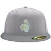 Flexfit 6210 Structured Flat Bill Fitted Hat Thumbnail