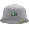 Flexfit 6210 Structured Flat Bill Fitted Hat Thumbnail
