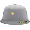 Flexfit 6210 Structured Flat Bill Fitted Hat Thumbnail