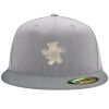Flexfit 6210 Structured Flat Bill Fitted Hat Thumbnail