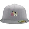 Flexfit 6210 Structured Flat Bill Fitted Hat Thumbnail