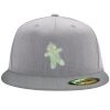 Flexfit 6210 Structured Flat Bill Fitted Hat Thumbnail