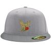 Flexfit 6210 Structured Flat Bill Fitted Hat Thumbnail