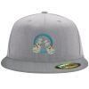 Flexfit 6210 Structured Flat Bill Fitted Hat Thumbnail