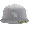 Flexfit 6210 Structured Flat Bill Fitted Hat Thumbnail