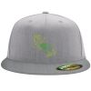 Flexfit 6210 Structured Flat Bill Fitted Hat Thumbnail