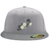 Flexfit 6210 Structured Flat Bill Fitted Hat Thumbnail