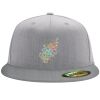 Flexfit 6210 Structured Flat Bill Fitted Hat Thumbnail