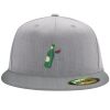 Flexfit 6210 Structured Flat Bill Fitted Hat Thumbnail
