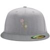 Flexfit 6210 Structured Flat Bill Fitted Hat Thumbnail