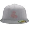 Flexfit 6210 Structured Flat Bill Fitted Hat Thumbnail