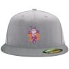 Flexfit 6210 Structured Flat Bill Fitted Hat Thumbnail