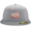 Flexfit 6210 Structured Flat Bill Fitted Hat Thumbnail