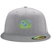 Flexfit 6210 Structured Flat Bill Fitted Hat Thumbnail