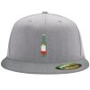 Flexfit 6210 Structured Flat Bill Fitted Hat Thumbnail