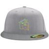 Flexfit 6210 Structured Flat Bill Fitted Hat Thumbnail