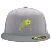 Flexfit 6210 Structured Flat Bill Fitted Hat Thumbnail