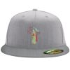 Flexfit 6210 Structured Flat Bill Fitted Hat Thumbnail