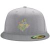Flexfit 6210 Structured Flat Bill Fitted Hat Thumbnail