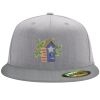 Flexfit 6210 Structured Flat Bill Fitted Hat Thumbnail