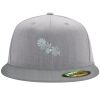 Flexfit 6210 Structured Flat Bill Fitted Hat Thumbnail