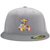 Flexfit 6210 Structured Flat Bill Fitted Hat Thumbnail