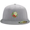 Flexfit 6210 Structured Flat Bill Fitted Hat Thumbnail