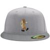 Flexfit 6210 Structured Flat Bill Fitted Hat Thumbnail