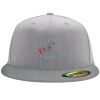 Flexfit 6210 Structured Flat Bill Fitted Hat Thumbnail