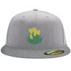 Flexfit 6210 Structured Flat Bill Fitted Hat Thumbnail