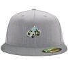 Flexfit 6210 Structured Flat Bill Fitted Hat Thumbnail