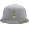 Flexfit 6210 Structured Flat Bill Fitted Hat Thumbnail