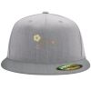 Flexfit 6210 Structured Flat Bill Fitted Hat Thumbnail