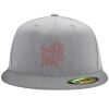 Flexfit 6210 Structured Flat Bill Fitted Hat Thumbnail