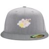 Flexfit 6210 Structured Flat Bill Fitted Hat Thumbnail